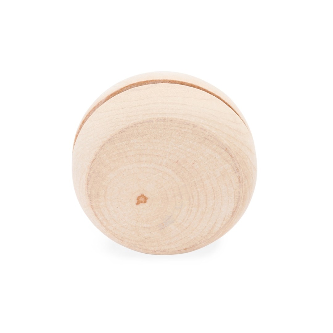 Деревянное йо-йо ROSKO с белым шнуром длиной 75 см, натуральный