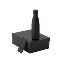 Подарочный набор с термобутылкой и повербанком С1, 5000 mAh, черный