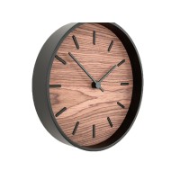 Часы настенные "Tiger" S, черный, орех