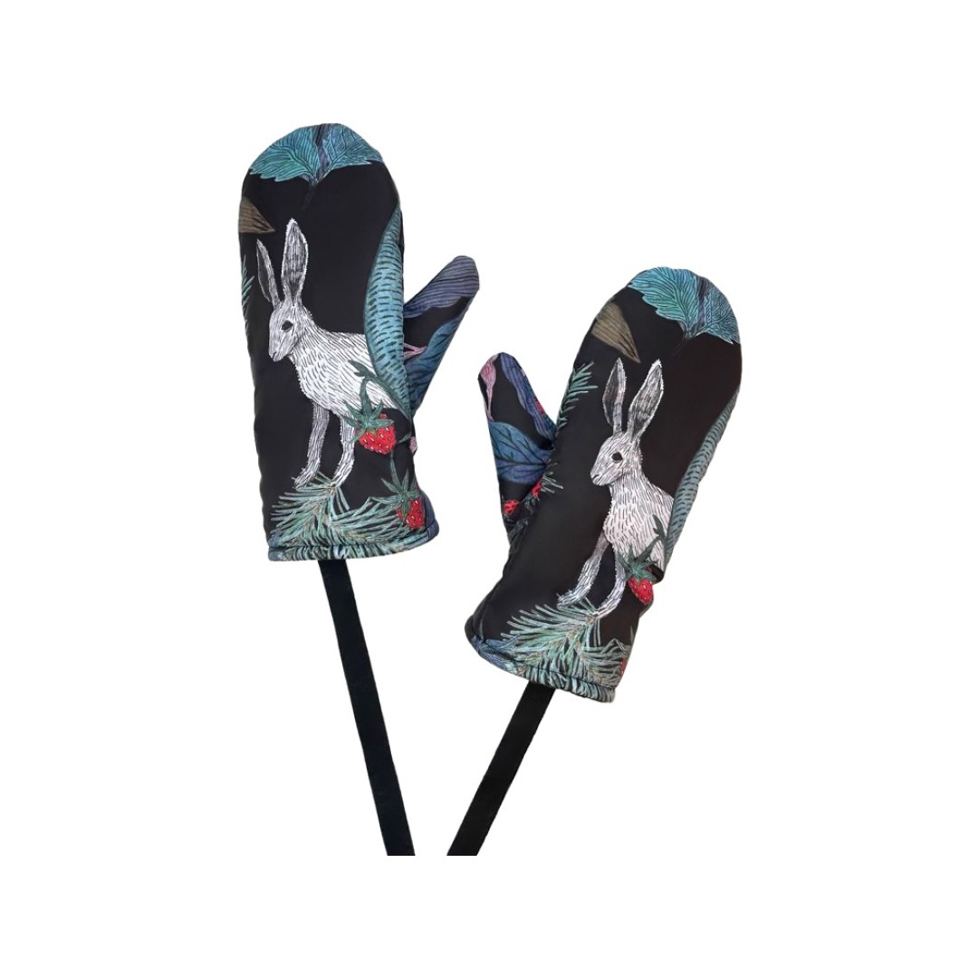 Варежки «Зайцы». Varvara (без лого Varvara)