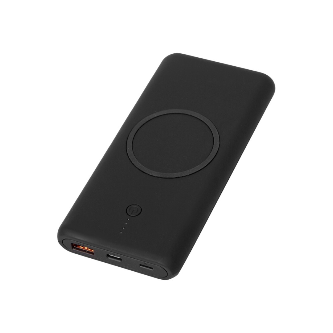 Внешний беспроводной аккумулятор c QC/PD "Reload", 10000 mAh, черный (Р)