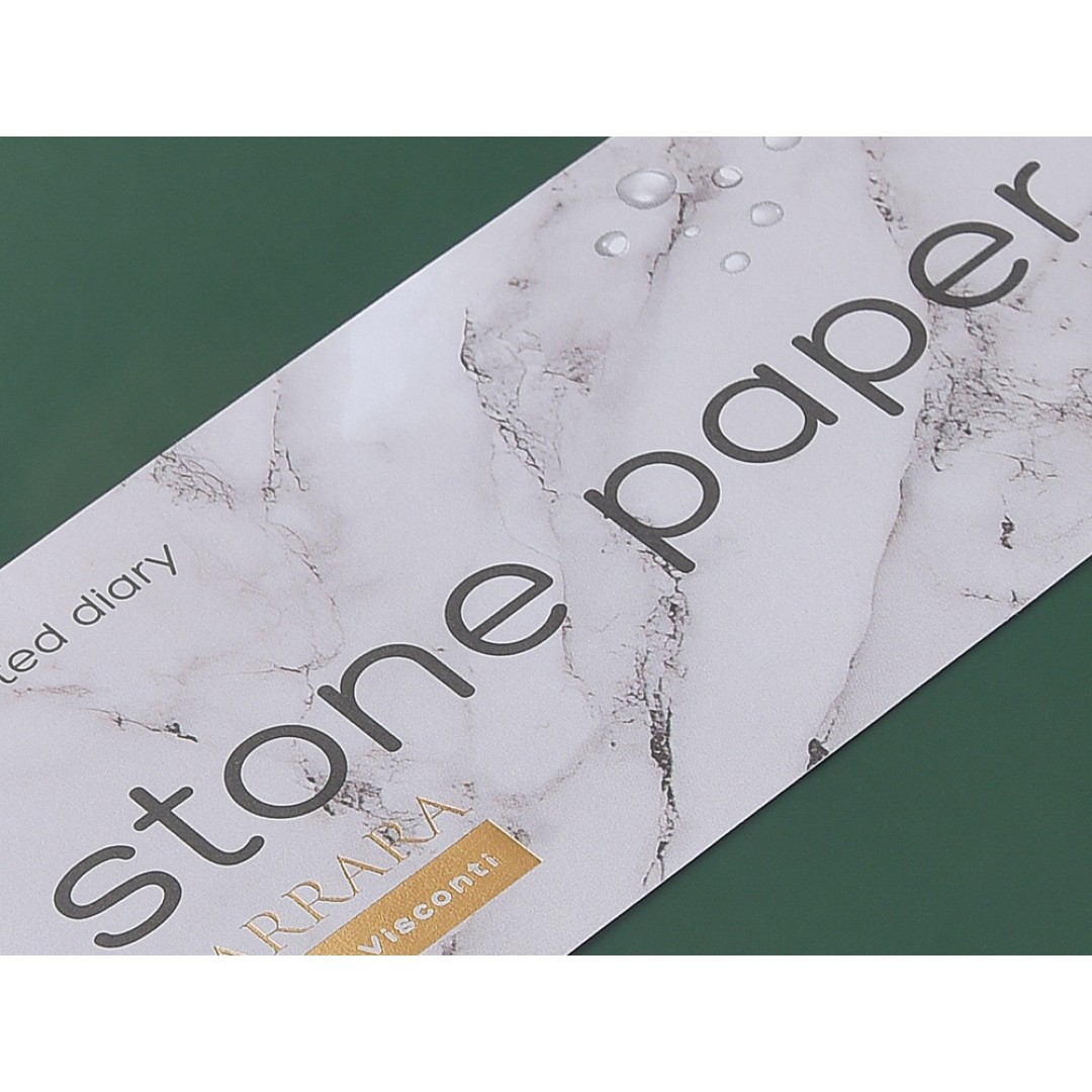 Ежедневник с каменной бумагой недатированный А5 "Carrara", зеленый