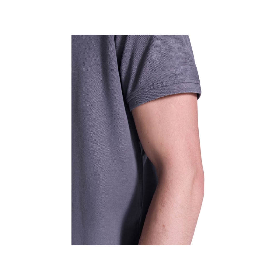 Рубашка поло «Cobain» унисекс, серо-голубой выстиранный