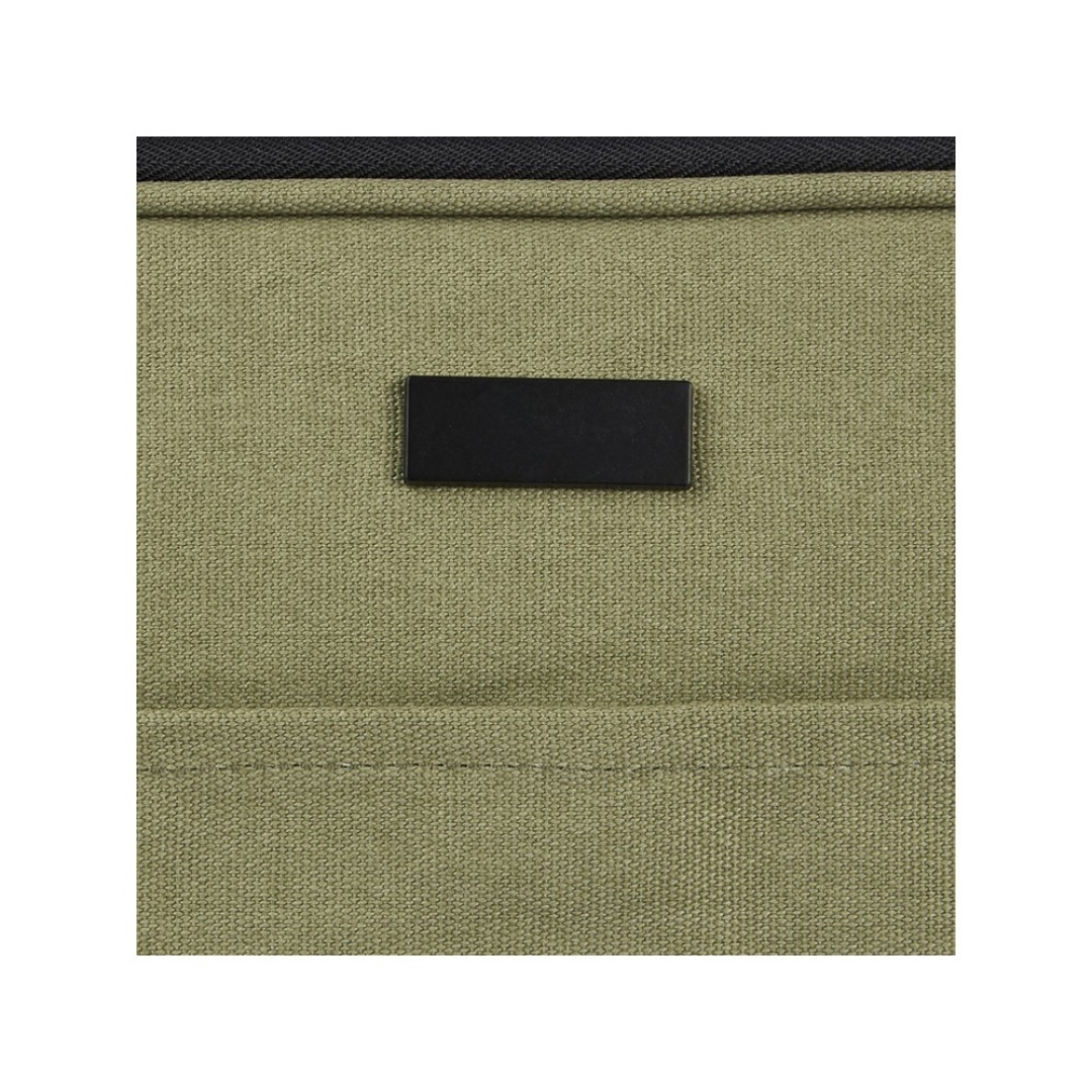 Чехол для 14-дюймового ноутбука Joey объемом 2 л из брезента, переработанного по стандарту GRS, оливковый