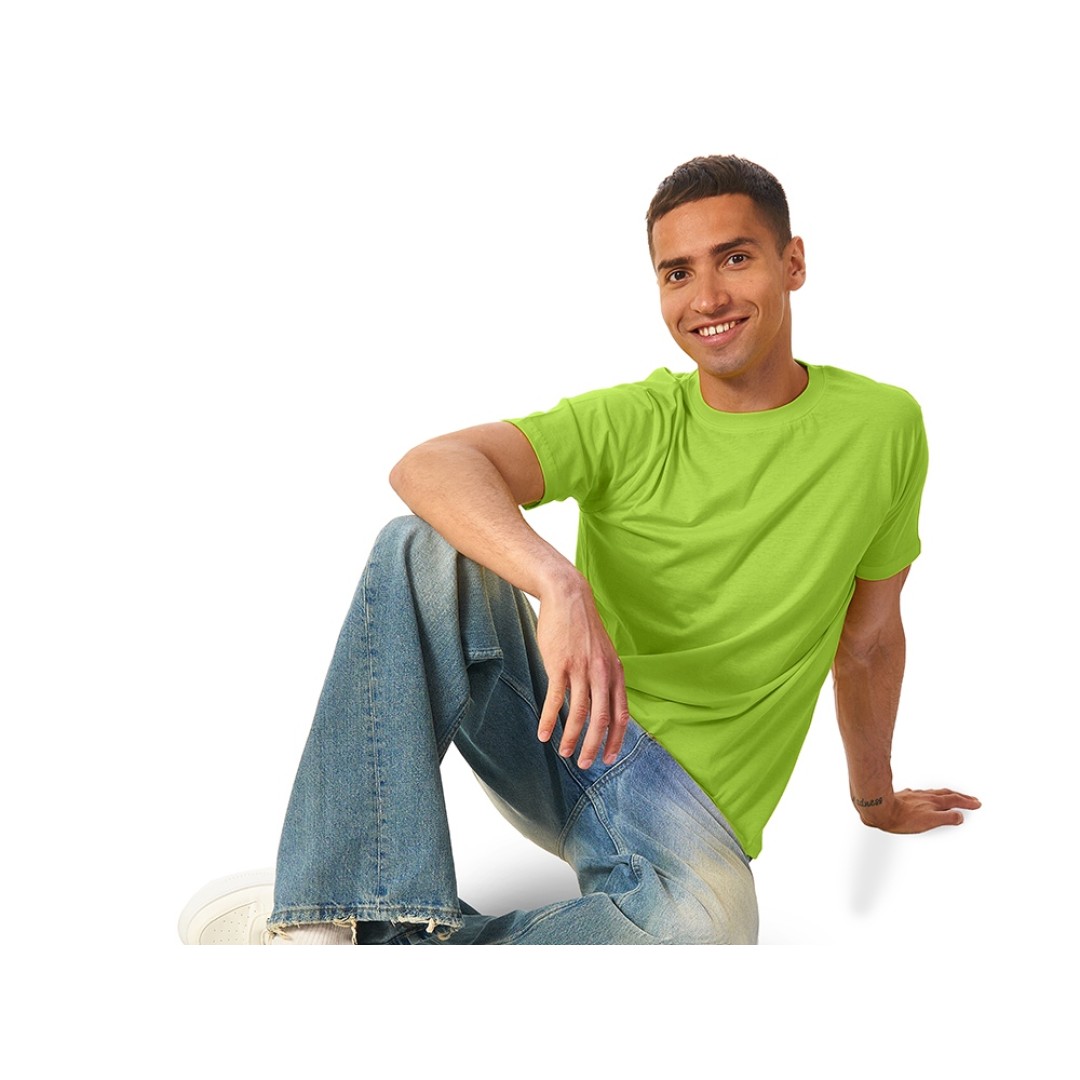 Футболка "Super club" мужская, зеленое яблоко