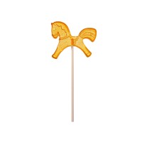 Леденец "Лошадка", желтый со вкусом апельсина, 21 гр.