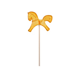 Леденец "Лошадка", желтый со вкусом апельсина, 21 гр.