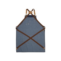 Джинсовый фартук с карманами Fry, синий