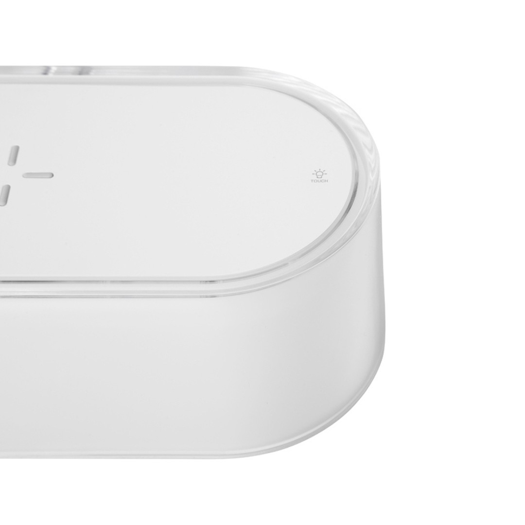 Ночник с беспроводной зарядкой и RGB подсветкой "Miracle", 15 Вт, белый