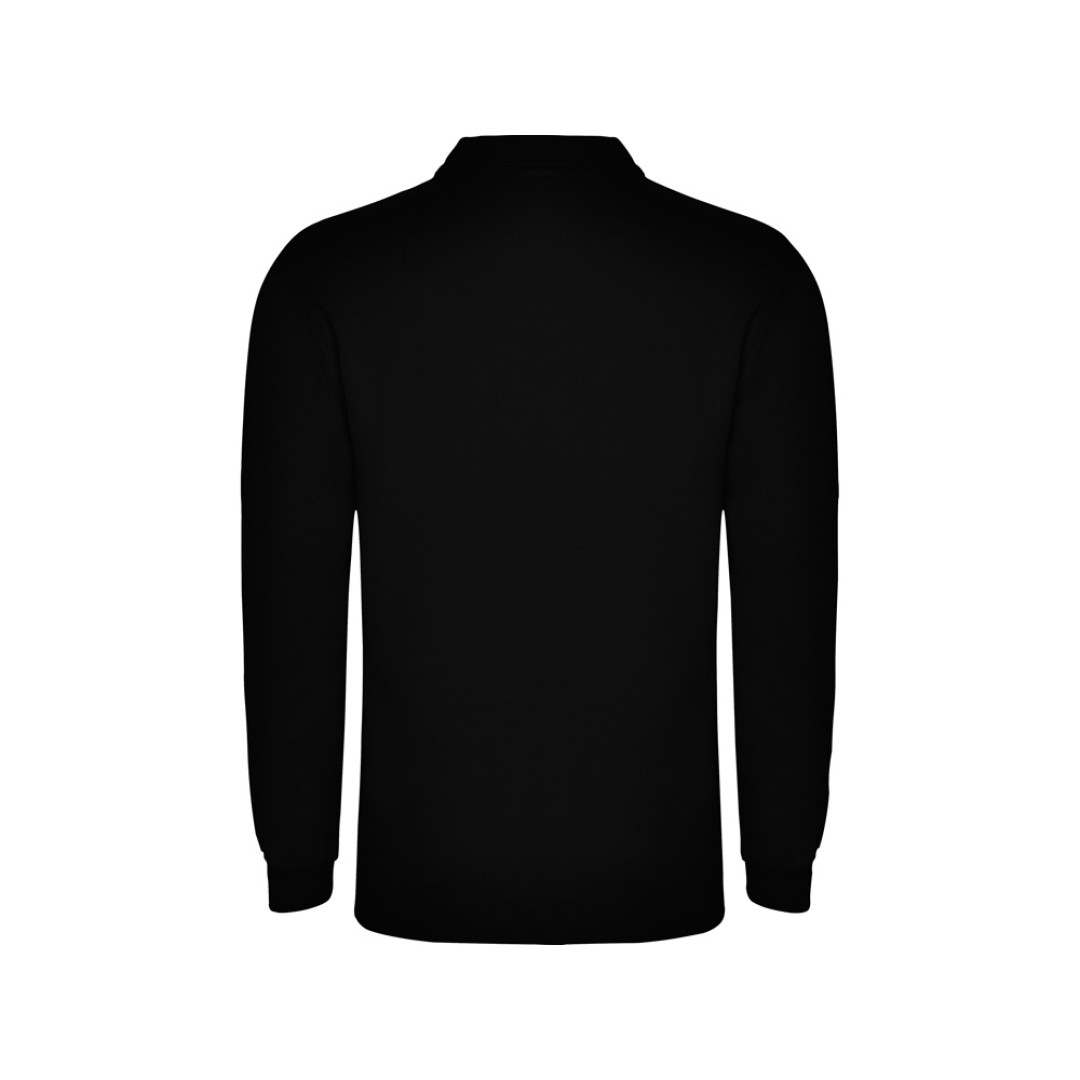 Рубашка поло "Carpe" мужская с длинным рукавом, черный
