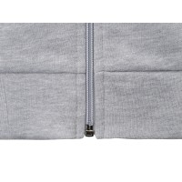 Толстовка на молнии "Perform" мужская, серый меланж