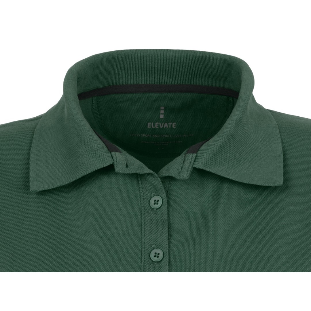 Calgary женская футболка-поло с коротким рукавом, изумрудный