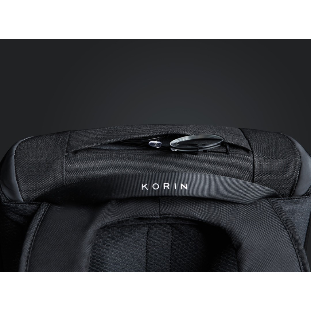 Водостойкий антикражный рюкзак Clickpack для ноутбука 15.6", черный