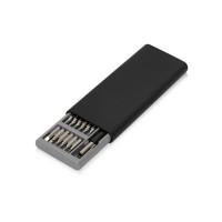 Отвертка с набором из 24 насадок "Bits", черный