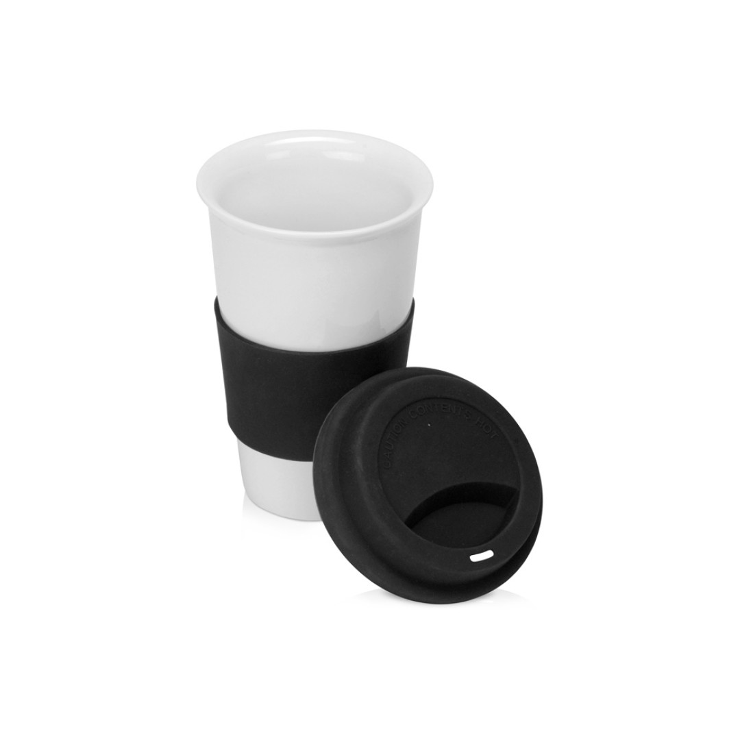 Фарфоровая кружка с двойными стенками "Toronto", 300 мл, черный