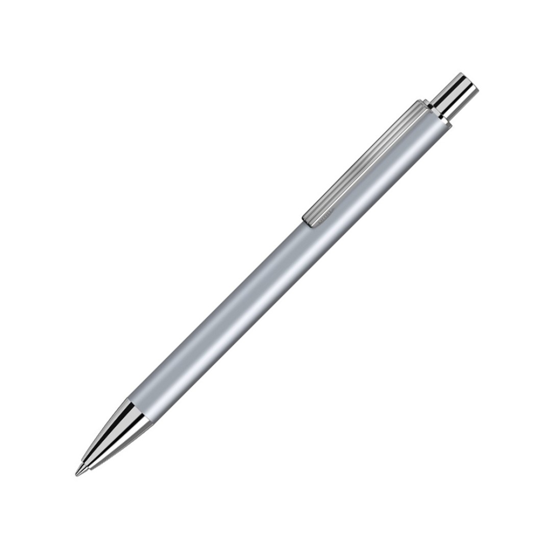 Металлическая автоматическая шариковая ручка "Groove", серебристый