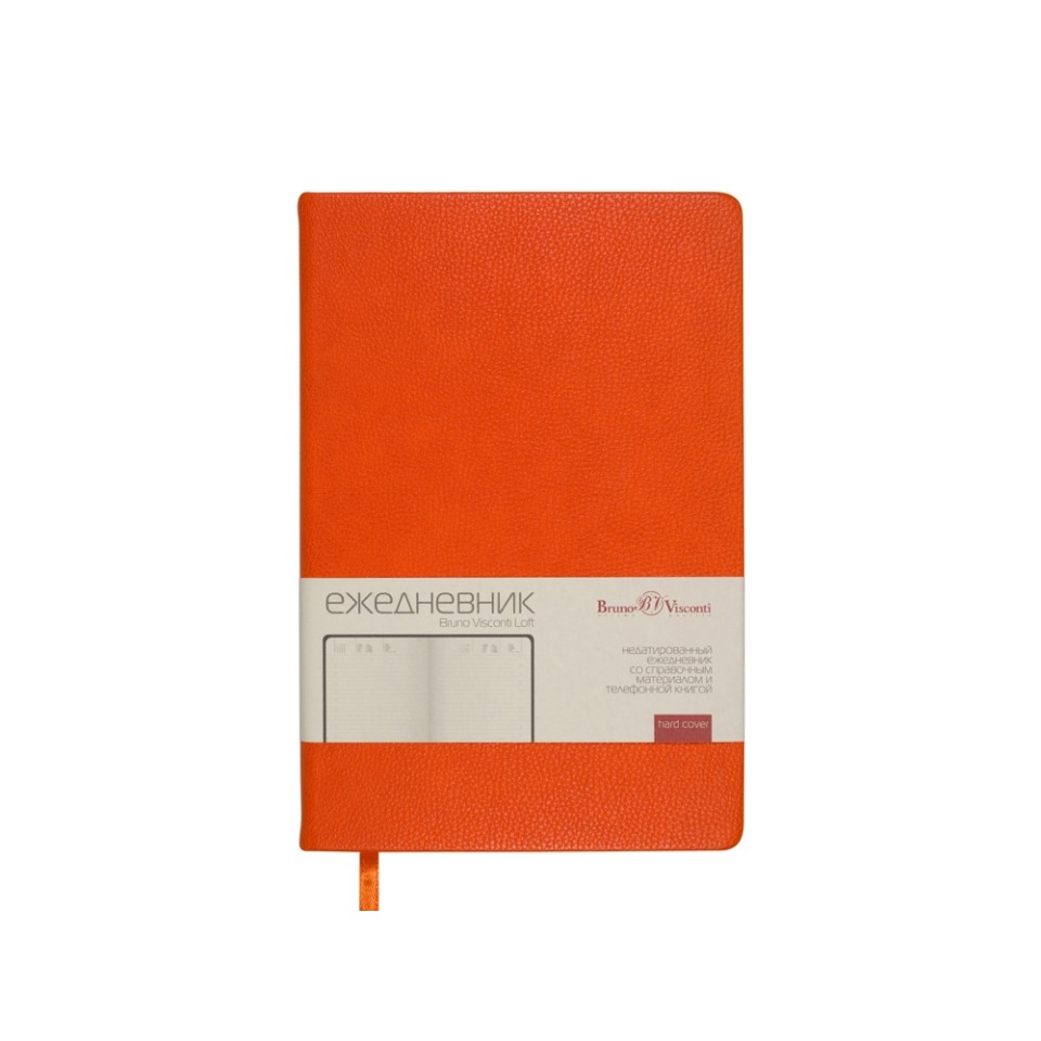 Ежедневник недатированный А5 "Loft", оранжевый