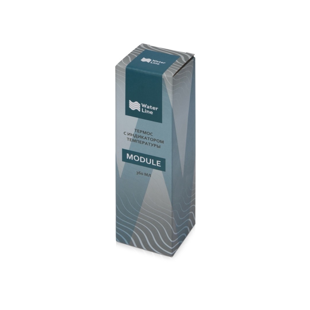 Термос с индикатором температуры "Module", 360 мл, черный