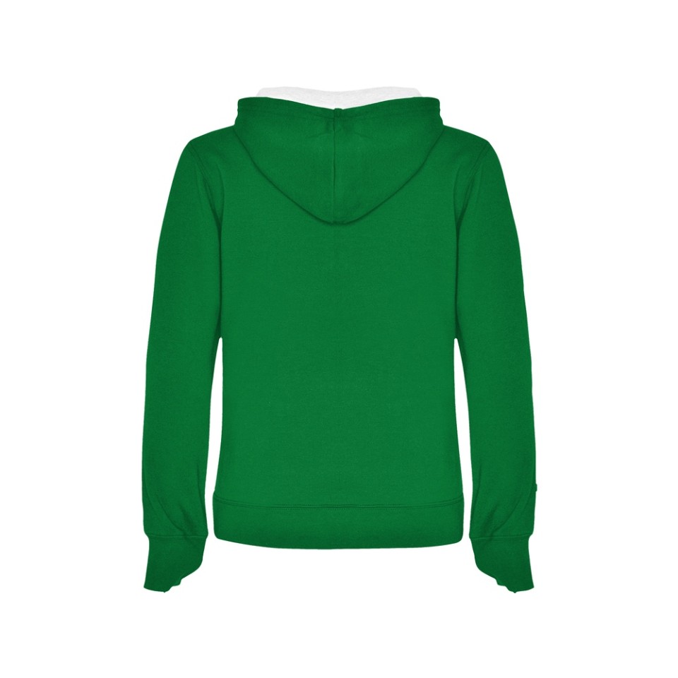 Толстовка с капюшоном "Urban" женская, зеленый/белый