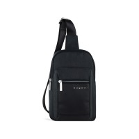 Сумка кросс-боди мужская BUGATTI Sera, антрацитовая, полиэстер, 17х6х26,5 см, 2,5 л