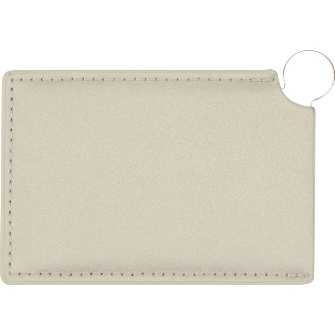 Зеркало в чехле "Style", серебристый/бежевый