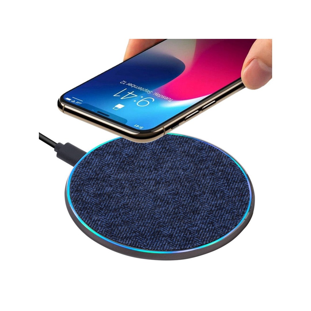 RIVACASE VA4915 BL3 беспроводное ЗУ 10 Вт, синяя ткань, 12/96