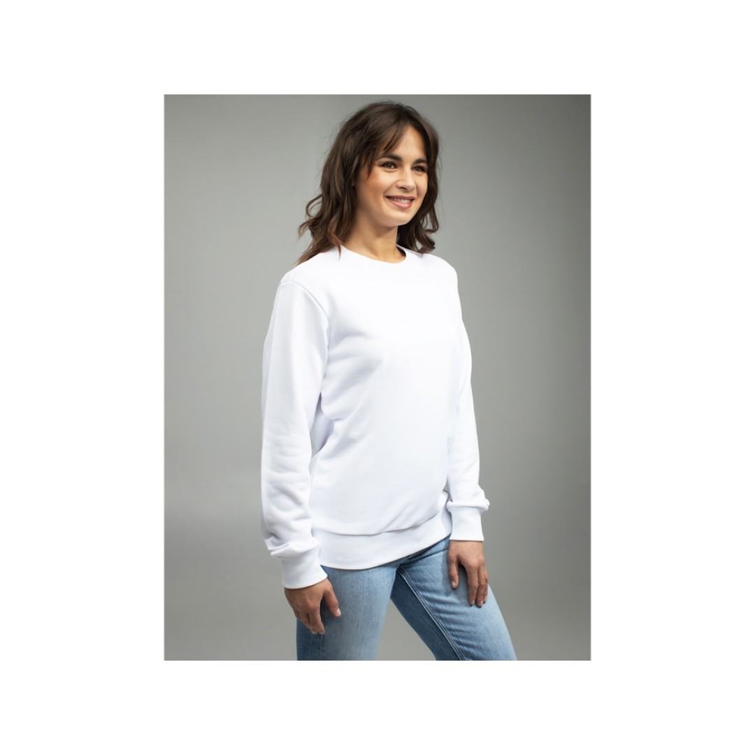 Толстовка втачной рукав. Модель 1 (Футер петлевой) (Размер 50-182, Цвет Белый)