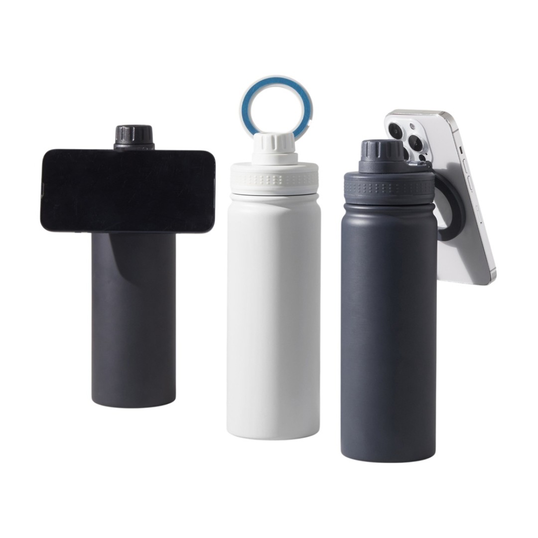 Вакуумная термобутылка с magsafe-держателем "INSIDER", 600 мл, синий