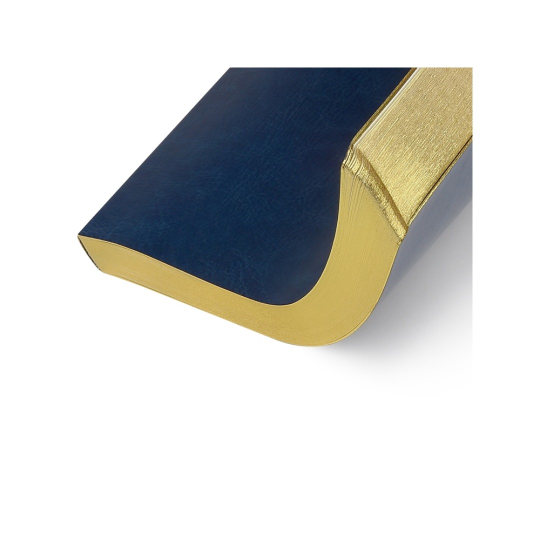 Ежедневник недатированный А5 "Megapolis Nebraska Flex", синий с золотым обрезом