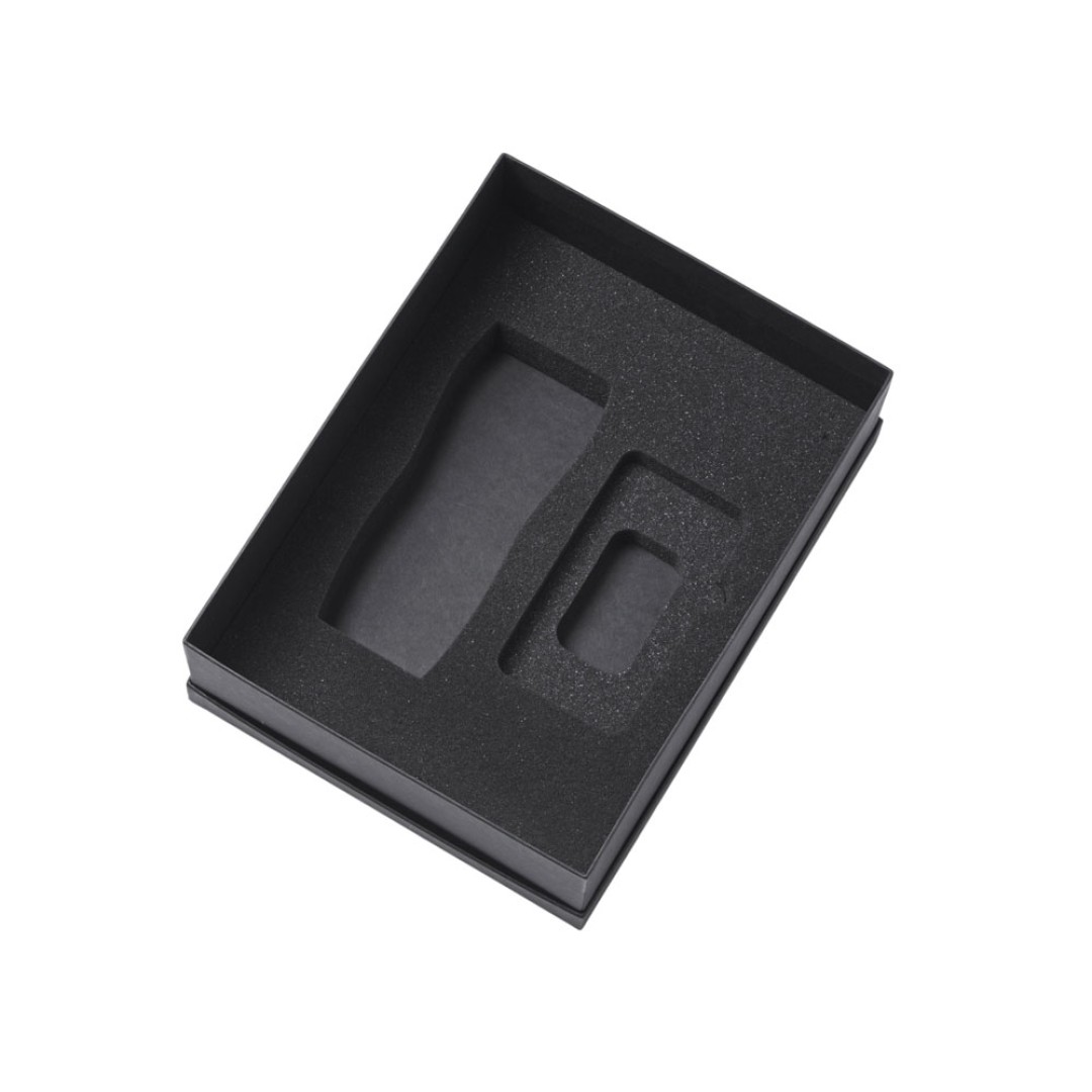 Подарочный набор c вакуумной термокружкой и повербанком С1, серый