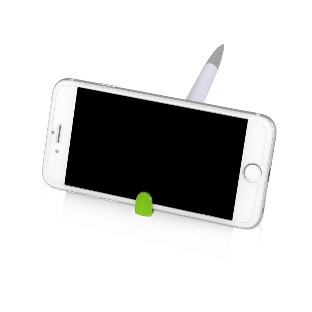 Ручка-подставка «Кипер», белый/зеленое яблоко