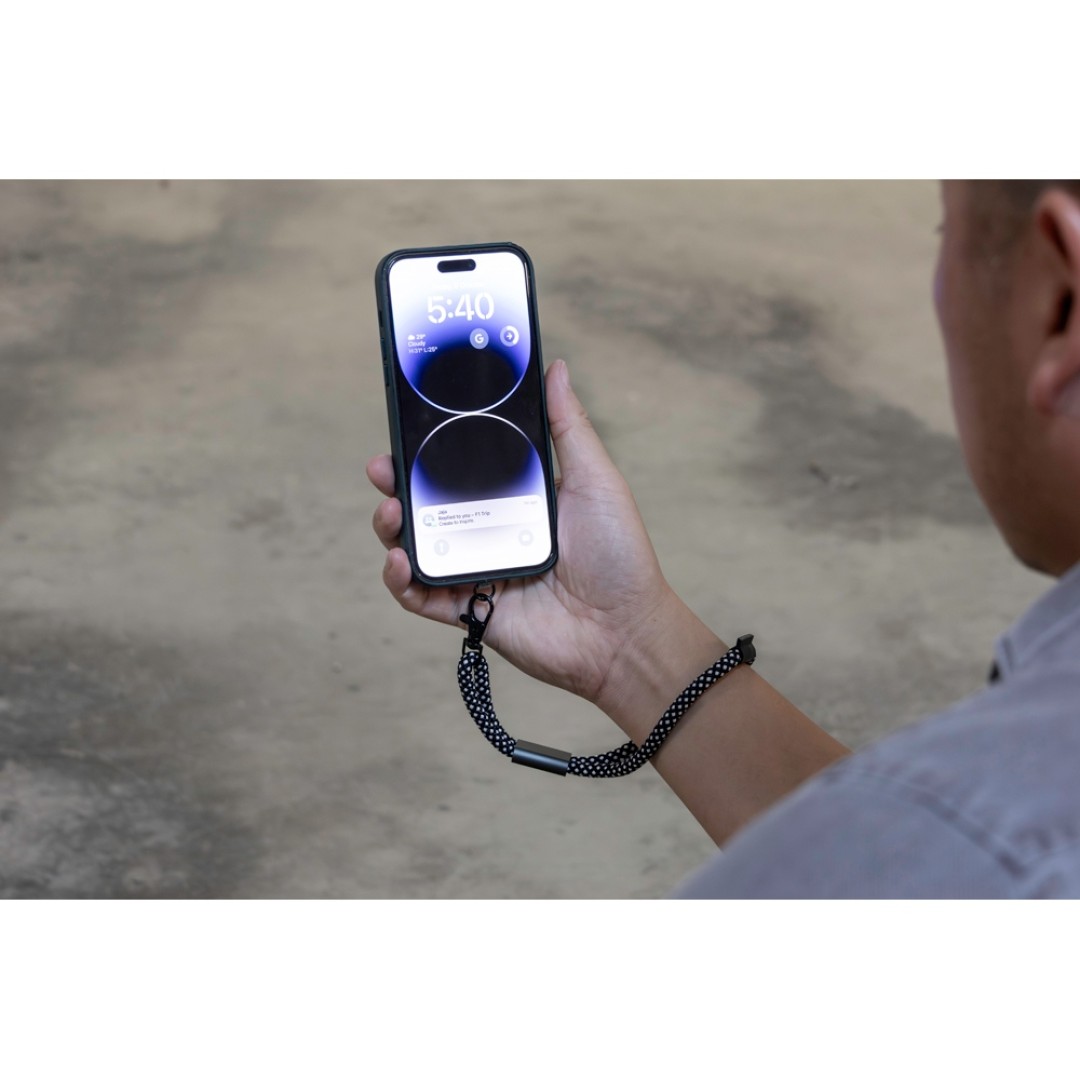 Ремешок-держатель для телефона на запястье «Lany Wristband Eco», серый