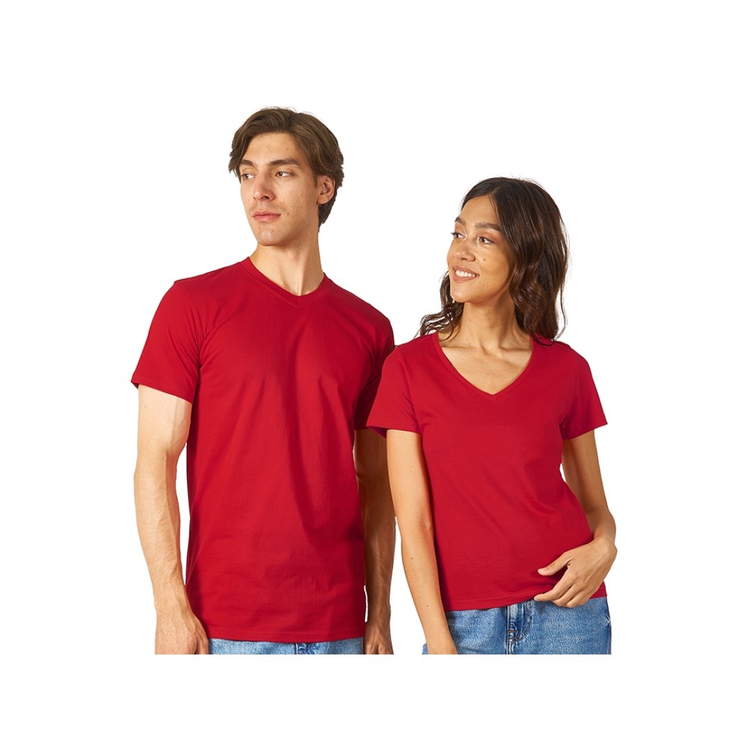 Футболка "Heavy Super Club" мужская с V-образным вырезом, красный