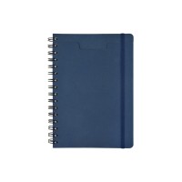 Ежедневник недатированный на гребне А5 "Pragmatic", темно-синий