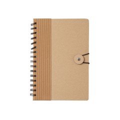 Крафтовый блокнот А5 в твердой обложке "Saharan Cypress", 80 листов 70 гр/м2 бумаги, натуральный