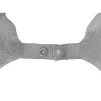 Подушка Basic из микрофибры с эффектом памяти U-shape, серый