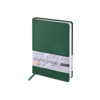 Ежедневник с каменной бумагой недатированный А5 "Carrara", зеленый