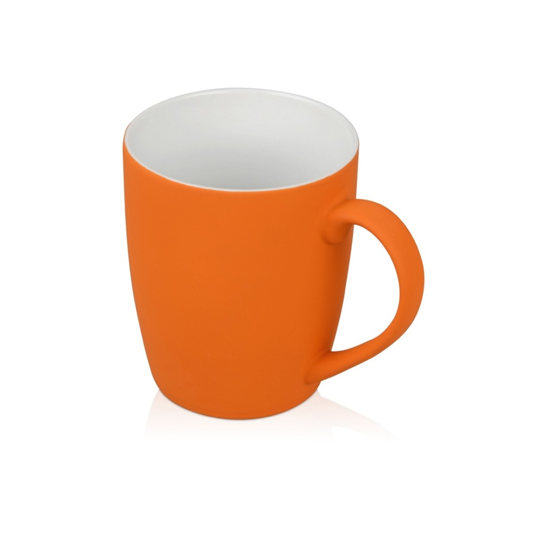 Подарочный набор с блокнотом С2, металлической ручкой и кружкой, оранжевый
