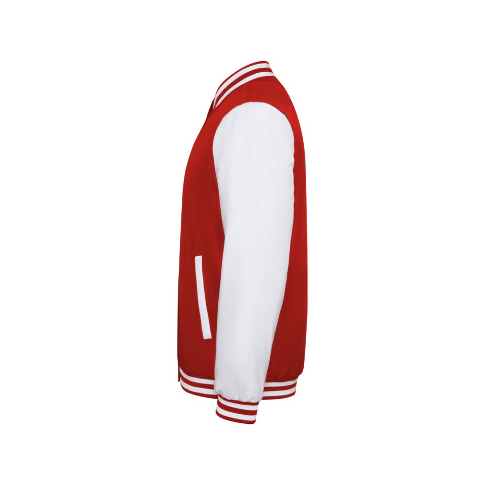 Бомбер утепленный «California» унисекс, красный/белый