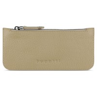 Кошелёк женский BUGATTI Elsa с ключницей, с RFID, песочного цвета, кожа/полиэстер, 18,7х3х10 см