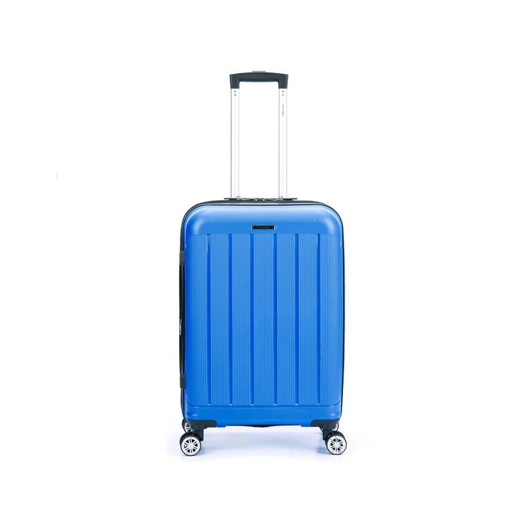 Чемодан TORBER В Отпуск, ярко-синий, полипропилен, 65,5 х 43,5 х 26 см, 62 л