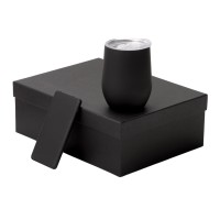 Подарочный набор с термокружкой и повербанком С1, 5000 mAh, черный