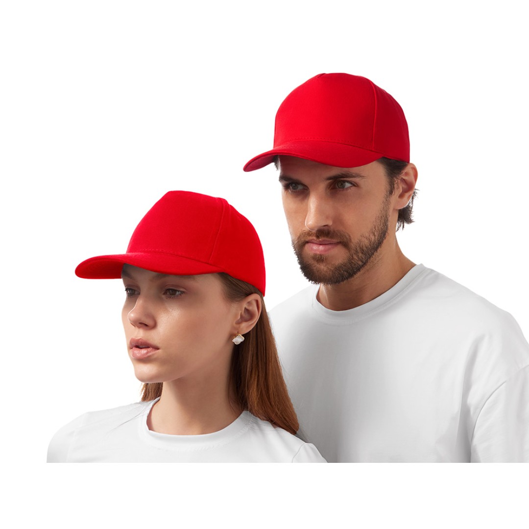 Бейсболка "Florida" 5-ти панельная, красный