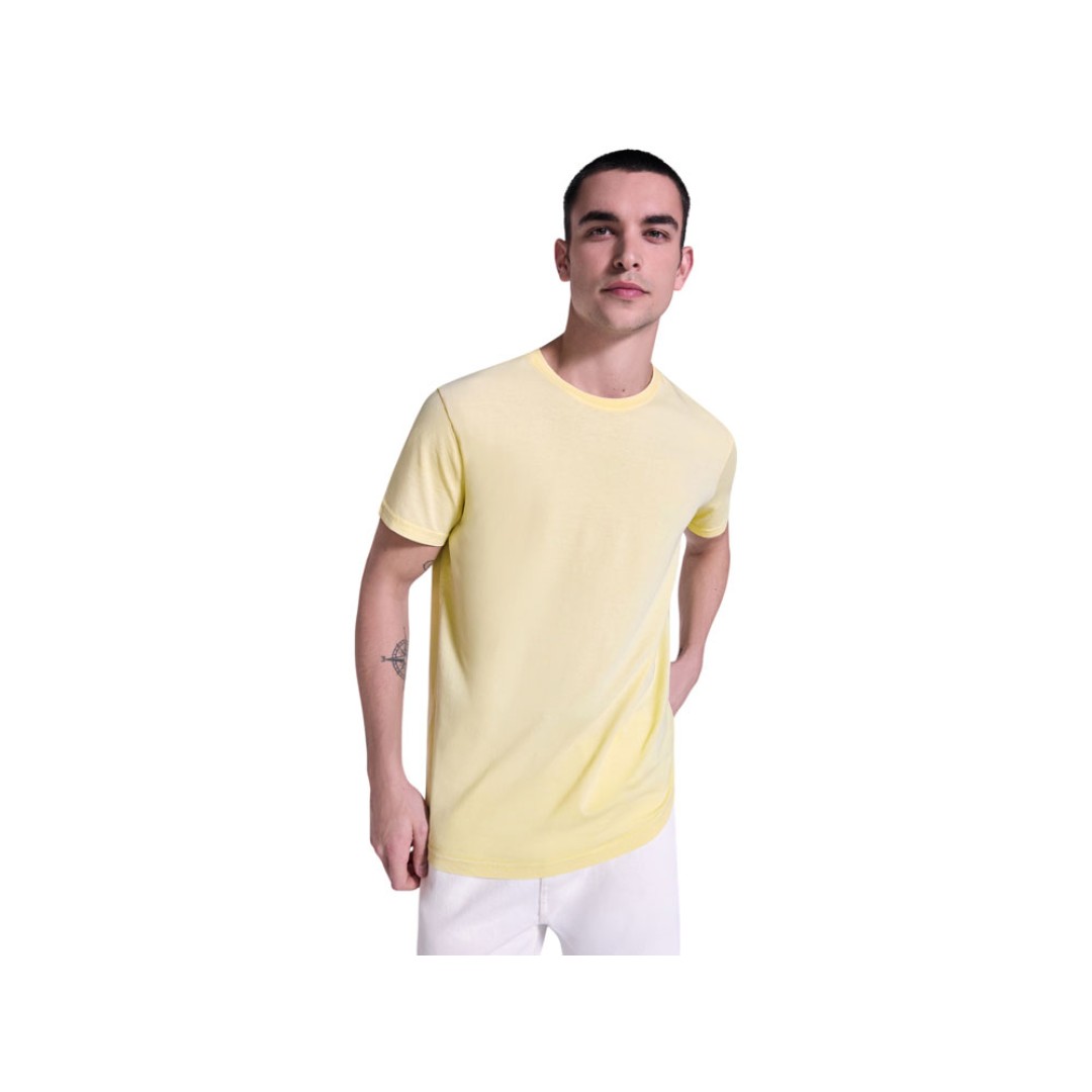 Футболка «Corgi» мужская, солнечно-желтый выстиранный WASHED