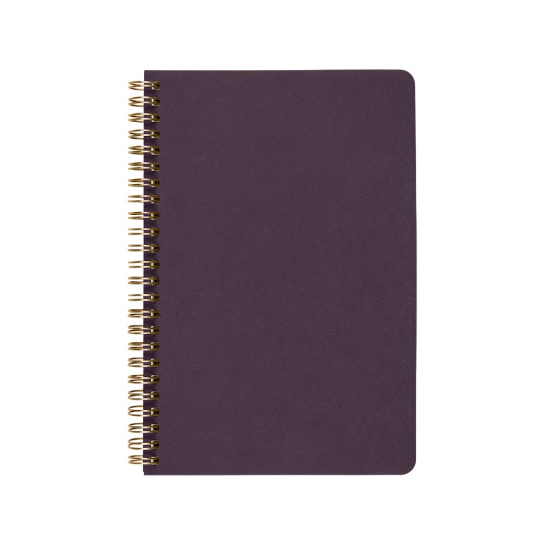 Бизнес тетрадь на гребне А5 "Pragmatic", 60 листов в клетку, фиолетовый