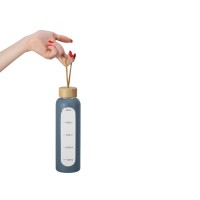 Бутылка из боросиликатного стекла "Hangy", 550 мл, антрацит