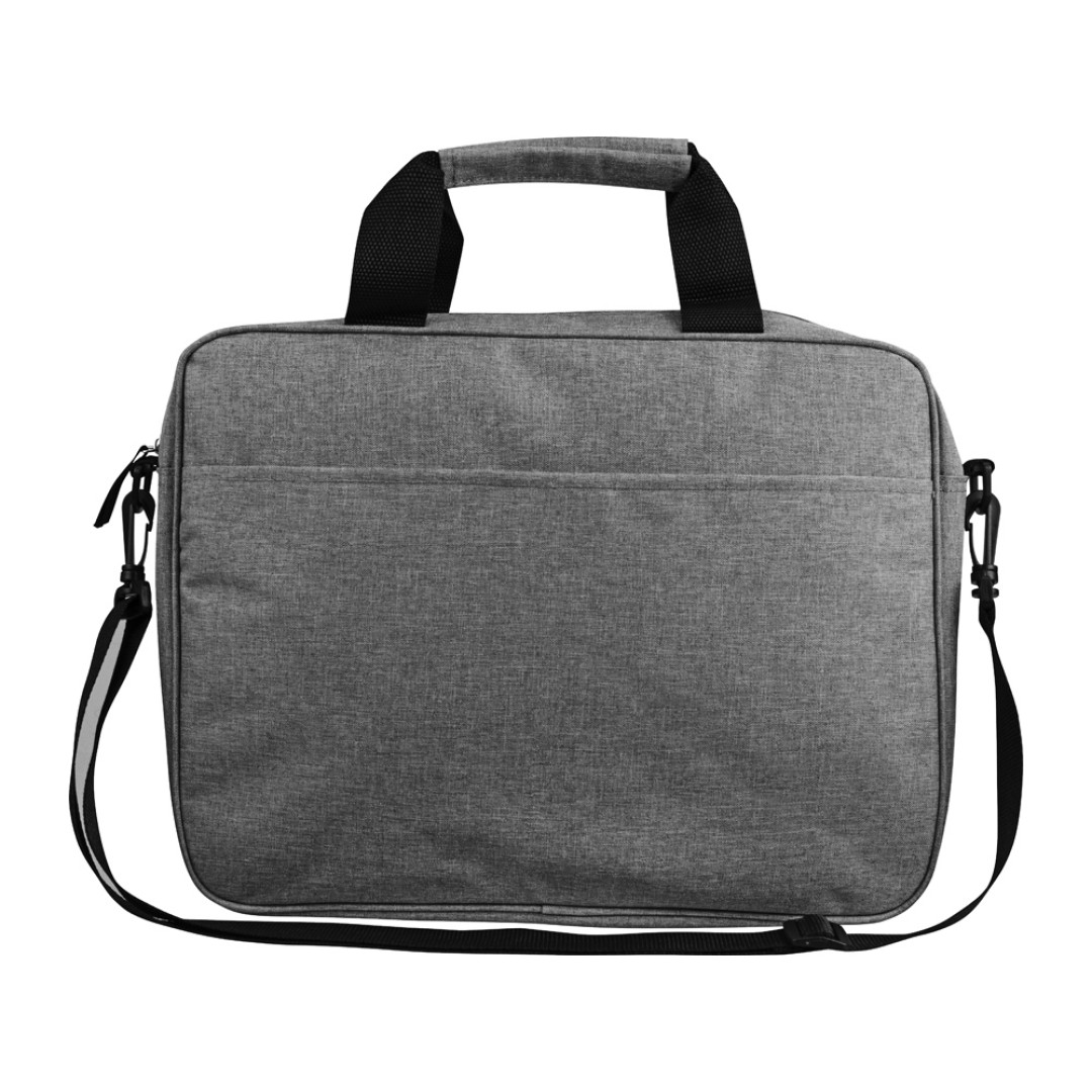 Сумка «Брейв» для документов и ноутбука 13,3", серый/черный