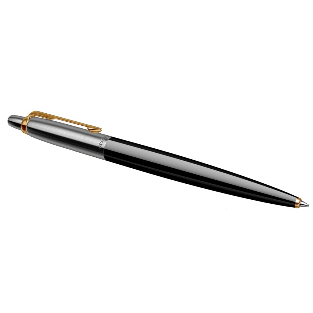 Шариковая ручка Parker Jotter K160, цвет: Black/GT, стержень: F, цвет чернил: blue, в подарочной упаковке.