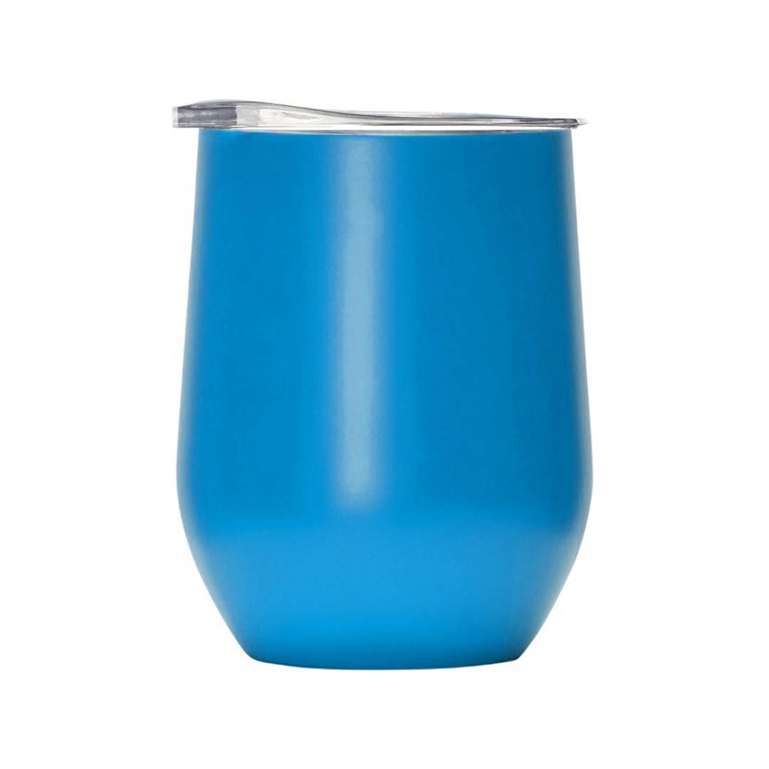 Вакуумная термокружка "Sense", непротекаемая крышка, крафтовая упаковка, голубой