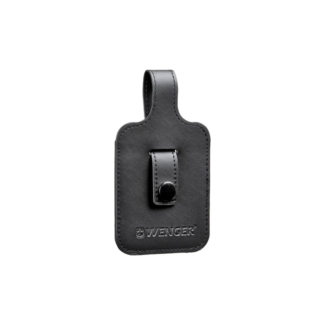 Бирка для багажа WENGER, черная, полиуретан, 9 x 14 x 1 см